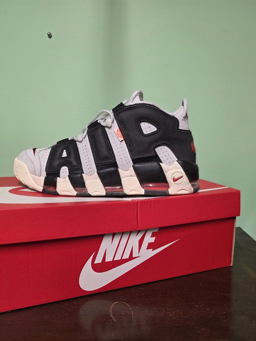 Nike Kids Black, White & Red Air Sneakers